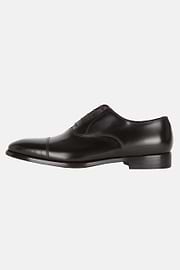 Leather Oxford Shoes, Black, hi-res