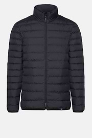 Bomber En Tissu Recyclé Et Duvet D'Oie, bleu marine, hi-res