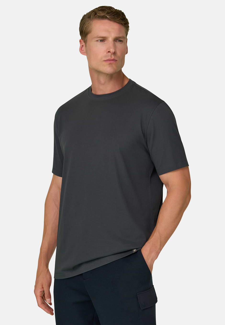 Camiseta en Jersey de Algodón Supima Elástico, DKGE, hi-res