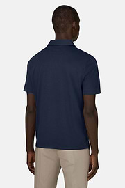 Polo En Interlock, bleu marine, thumb, 3