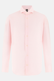 Hemd Aus Baumwolle Slim Fit, Rosa, thumb, 6