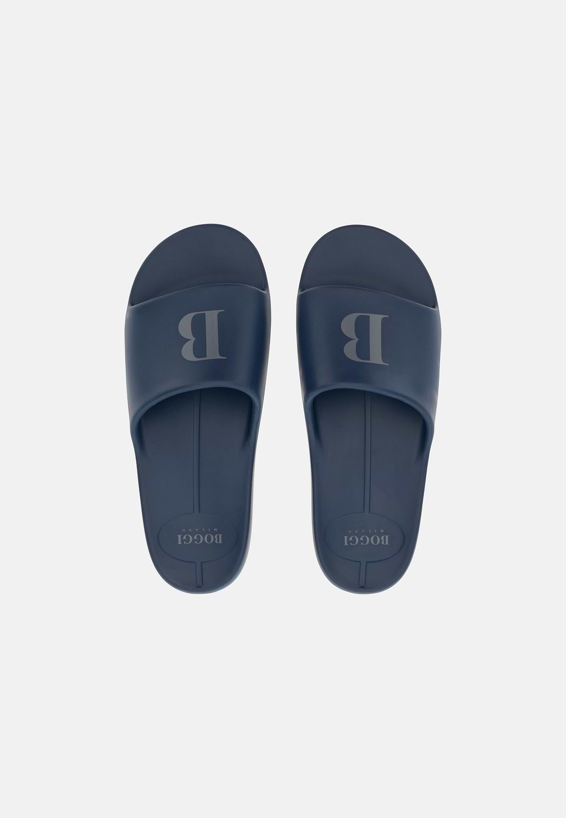 Logo slipper in Eva, Navy blue, hi-res, 2