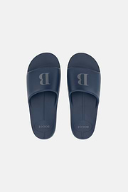 Logo slipper in Eva, Navy blue, thumb, 2