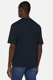 Cotton T-shirt, Navy blue, hi-res