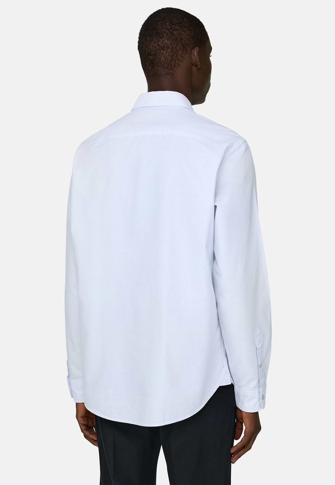 Hemd Aus Oxford-Baumwolle Regular Fit, Hellblau, hi-res, 3