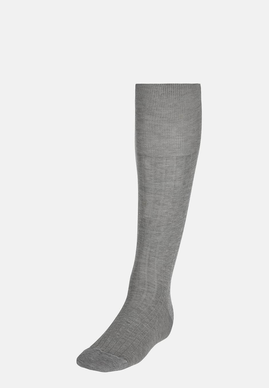 Cotton Lisle Socks, Grey, hi-res