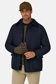 Peacoat Padded in Wool Blend, Navy blue, thumb, 1