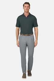Pantaloni In Cotone, Grigio, thumb, 2