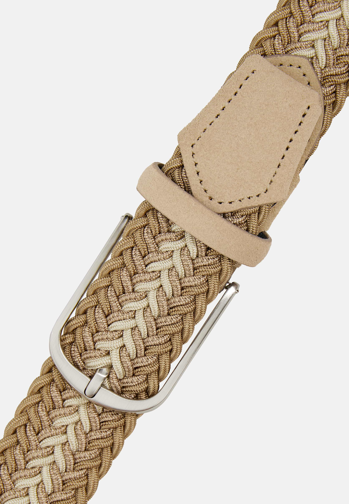 Cintura Intrecciata Elasticizzata, Beige, hi-res
