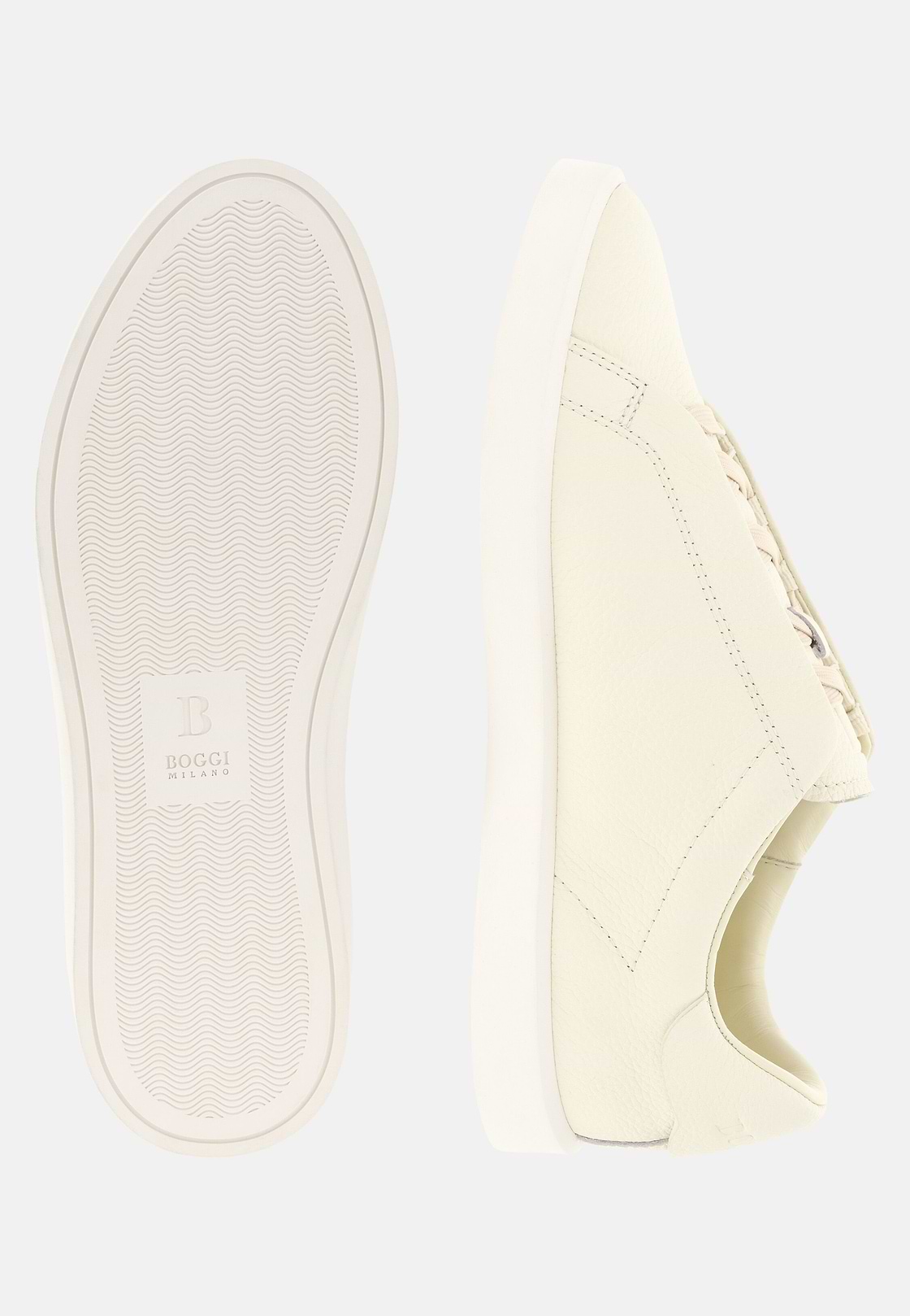 Essence Leather Trainers, White, hi-res, 4