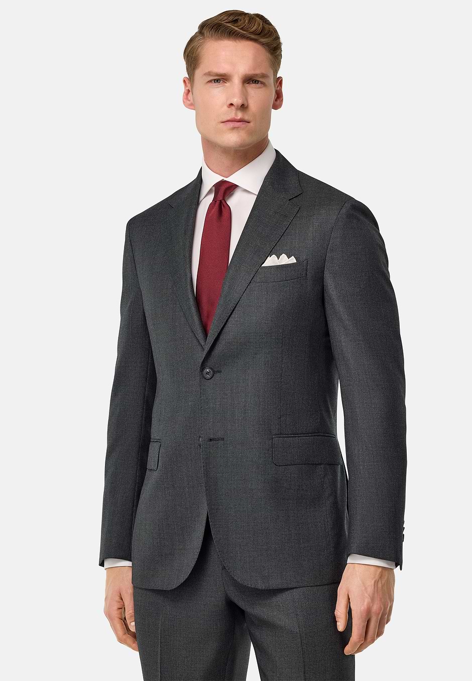 Pure Wool Bird's Eye Suit, , hi-res