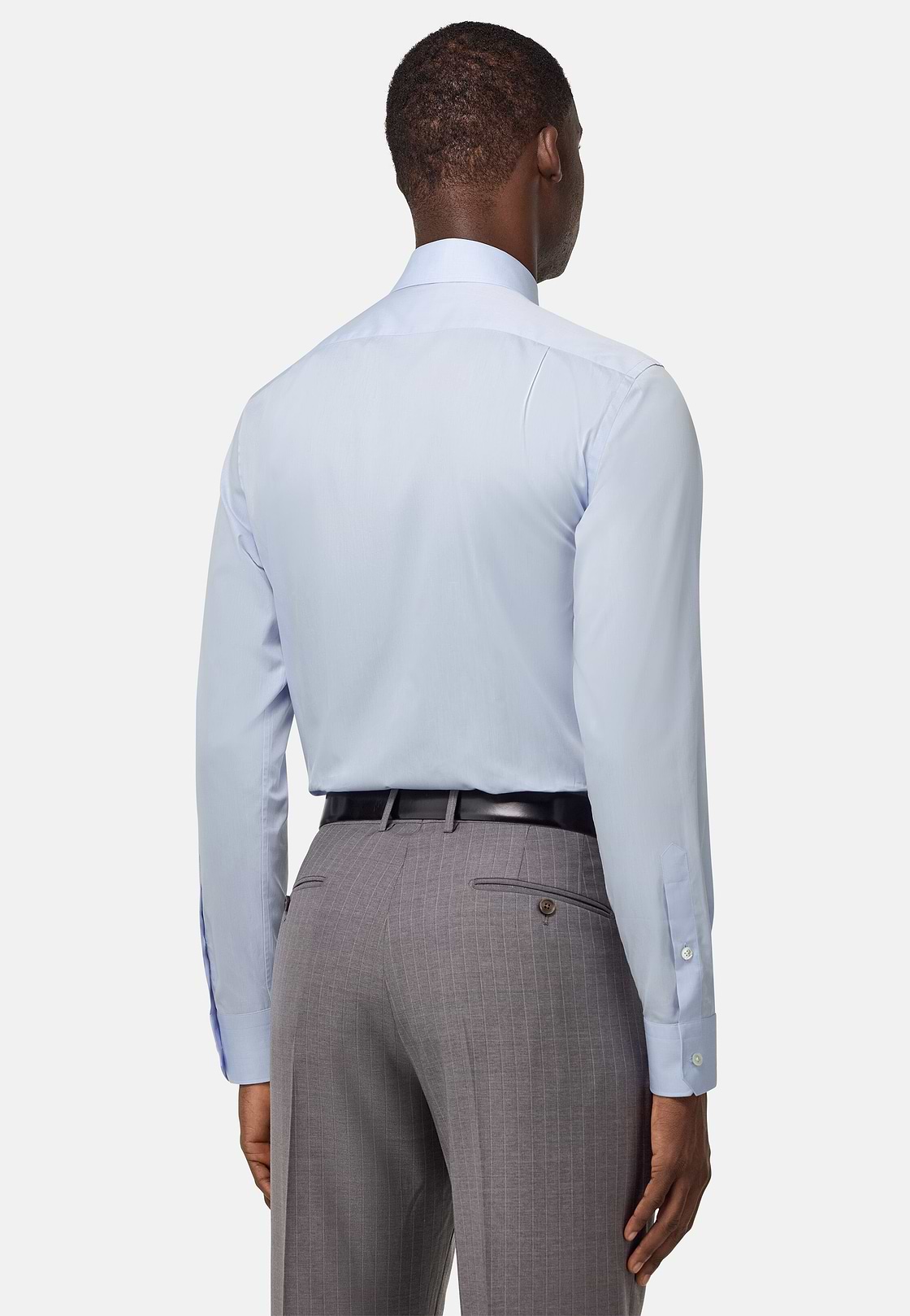 Chemise En Sergé De Coton Regular Fit, Bleu clair, hi-res