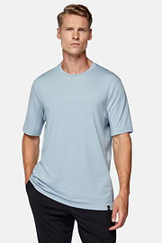 High-Performance Piqué Polo T-Shirt, Light Blue, hi-res