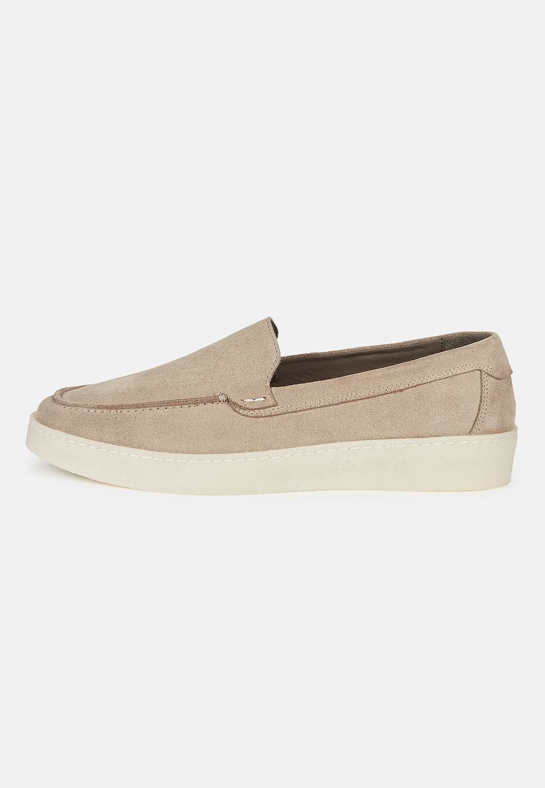 Suede Loafers, Beige, hi-res