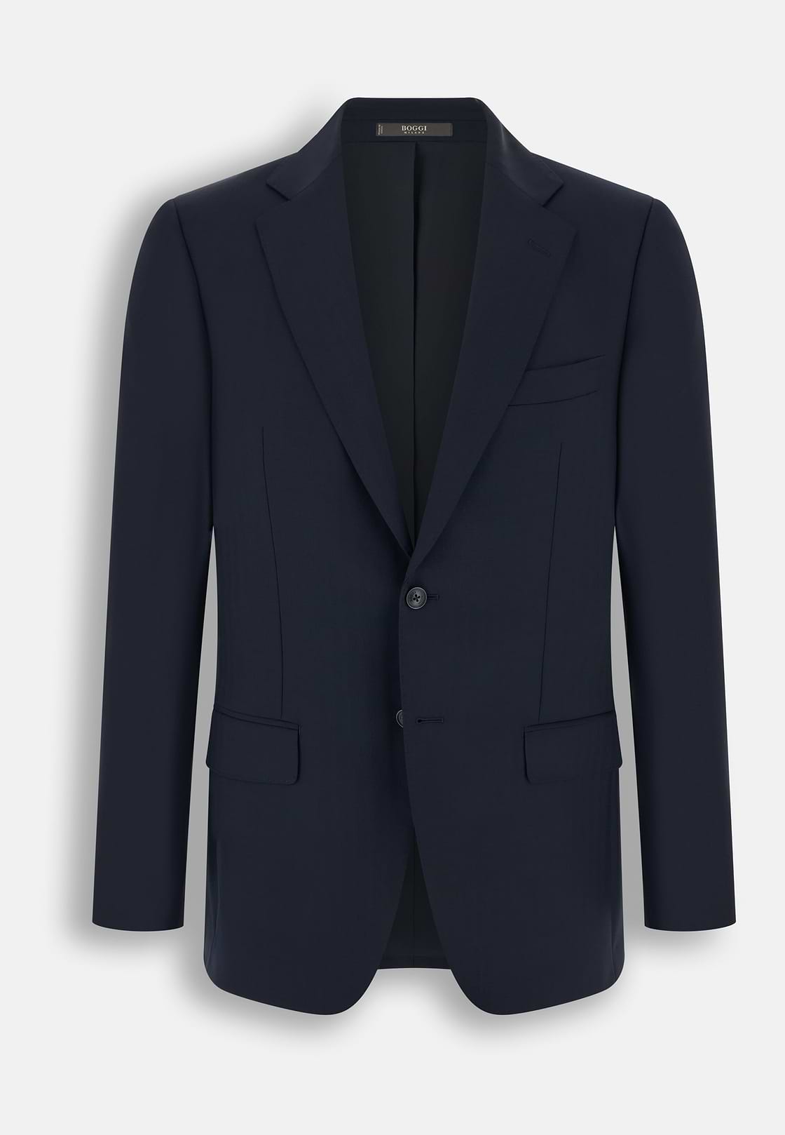 Suit in Herringbone Wool, Navy blue, hi-res, 7