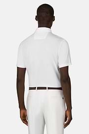 Polo Aus Elastischer Supima-Baumwolle, Weiß, thumb, 3