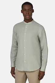 Regular Fit Tencel Linen Shirt, Green, hi-res