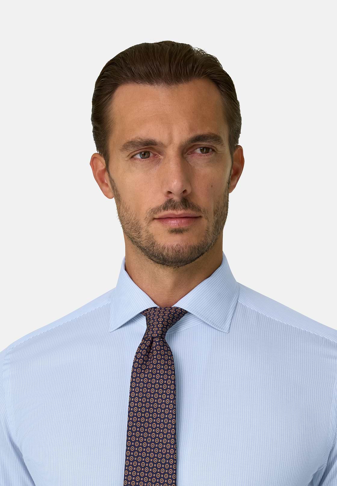 Overhemd Gestreept van Katoen Regular Fit, Light Blue, hi-res, 3