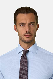 Overhemd Gestreept van Katoen Regular Fit, Light Blue, thumb, 3