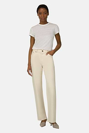 T-shirt en lin stretch, Blanc, thumb, 2