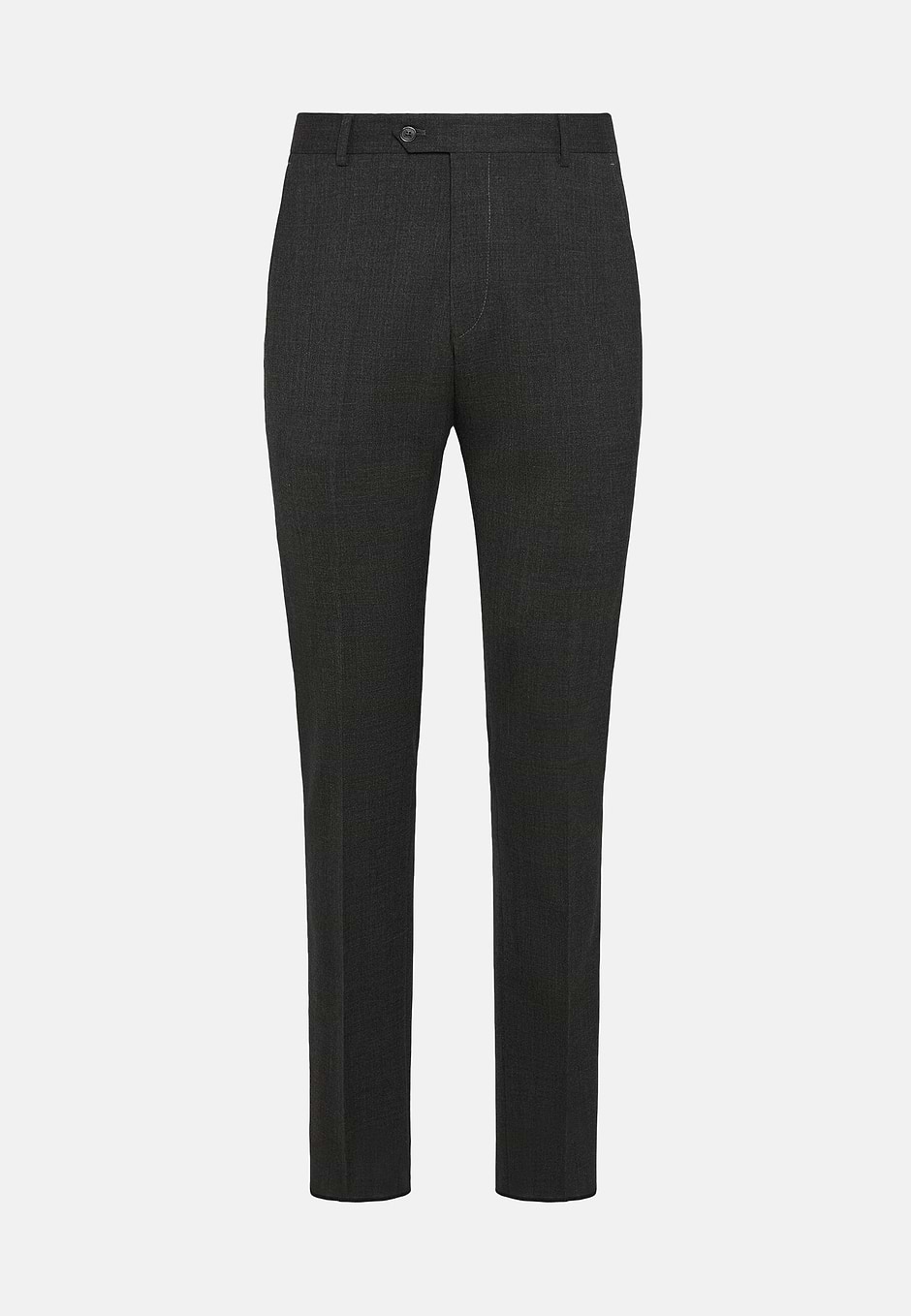 Trousers in Pure Wool Travel, Grey, hi-res