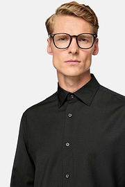 Regular Fit Wool Shirt, Black, hi-res