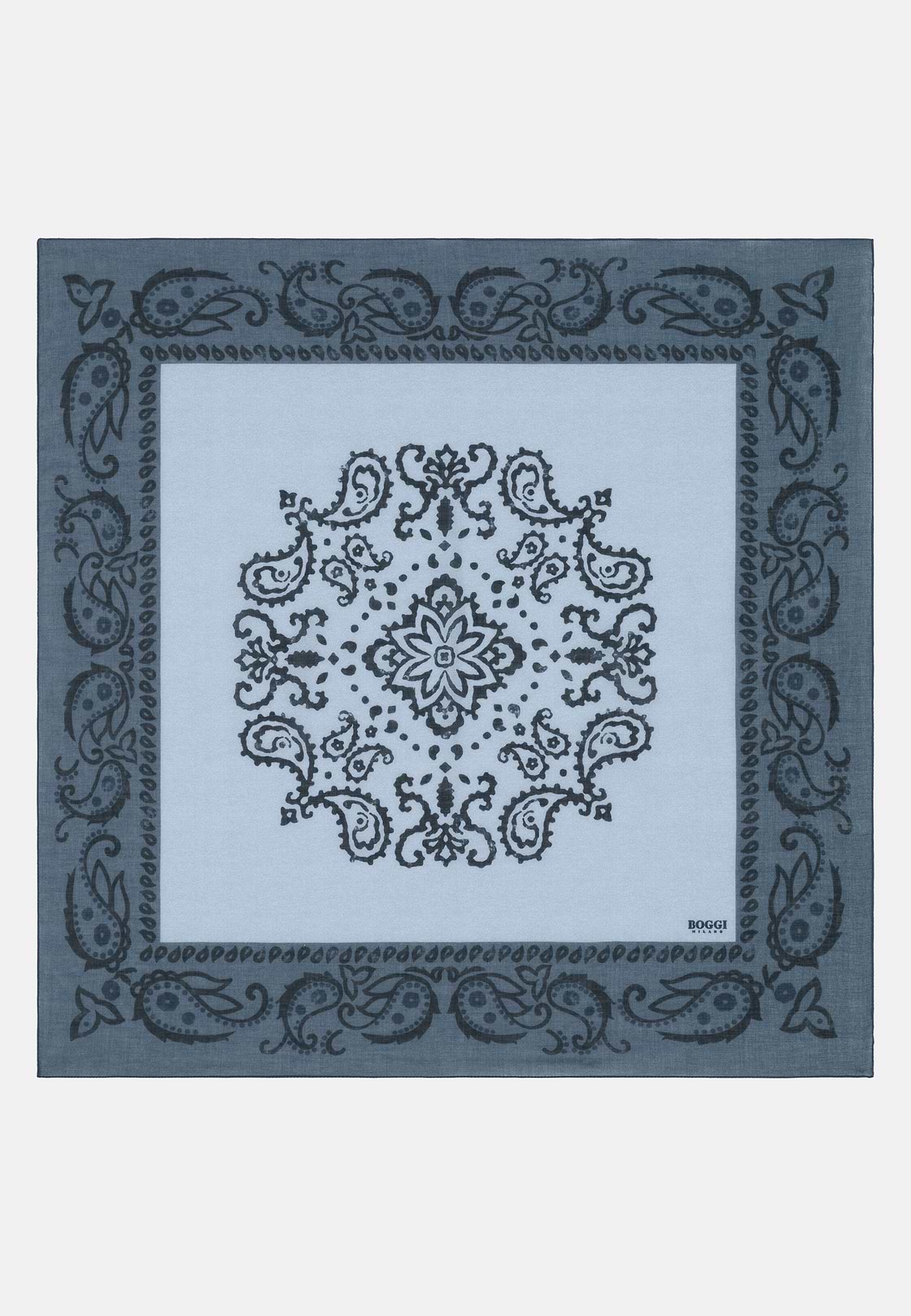 Bandana mit Paisley-Muster aus Baumwolle, Blau, hi-res, 1