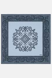 Bandana mit Paisley-Muster aus Baumwolle, Blau, thumb, 1
