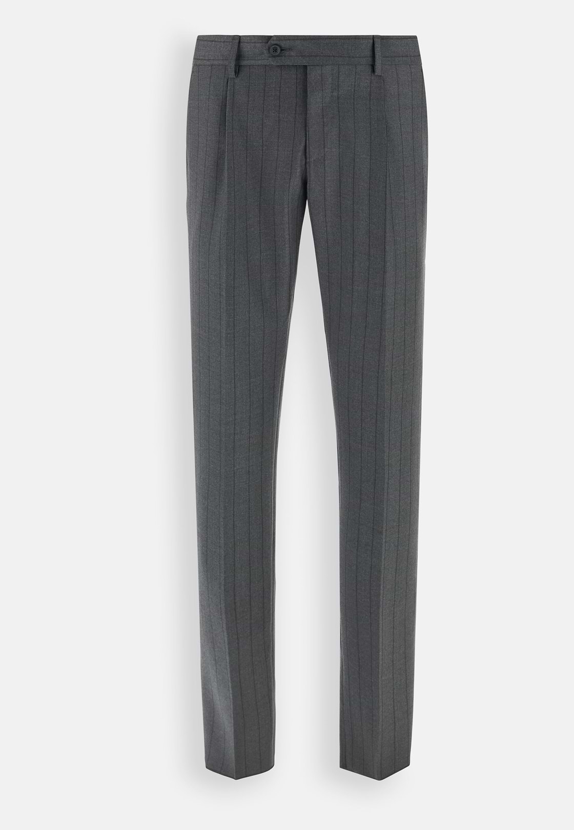 Pinstripe Wool Suit, Grey, hi-res, 8