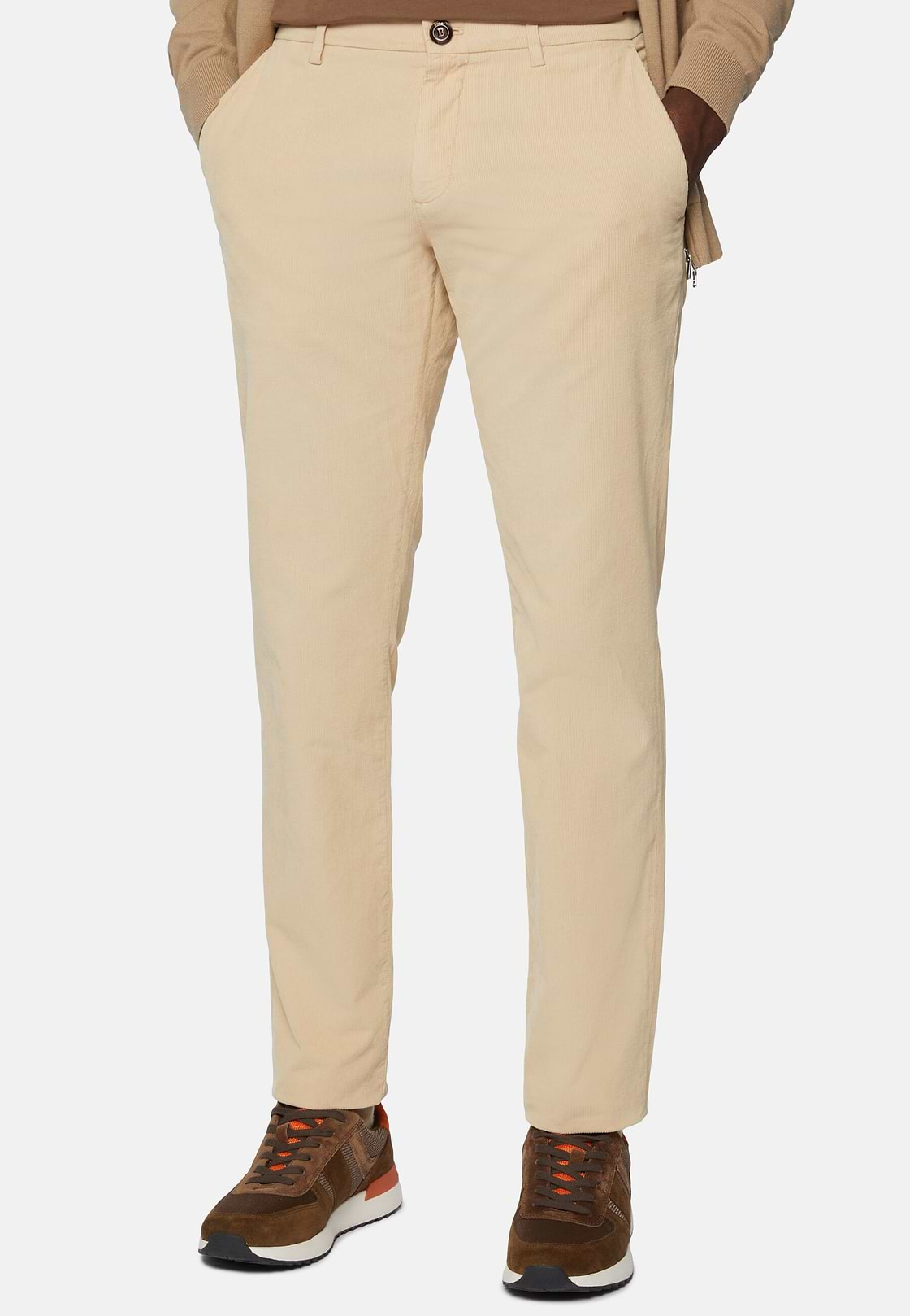 Light Corduroy Pants, Beige, hi-res