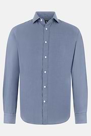 Hemd Aus Leinen Regular Fit, Indigo, thumb, 6