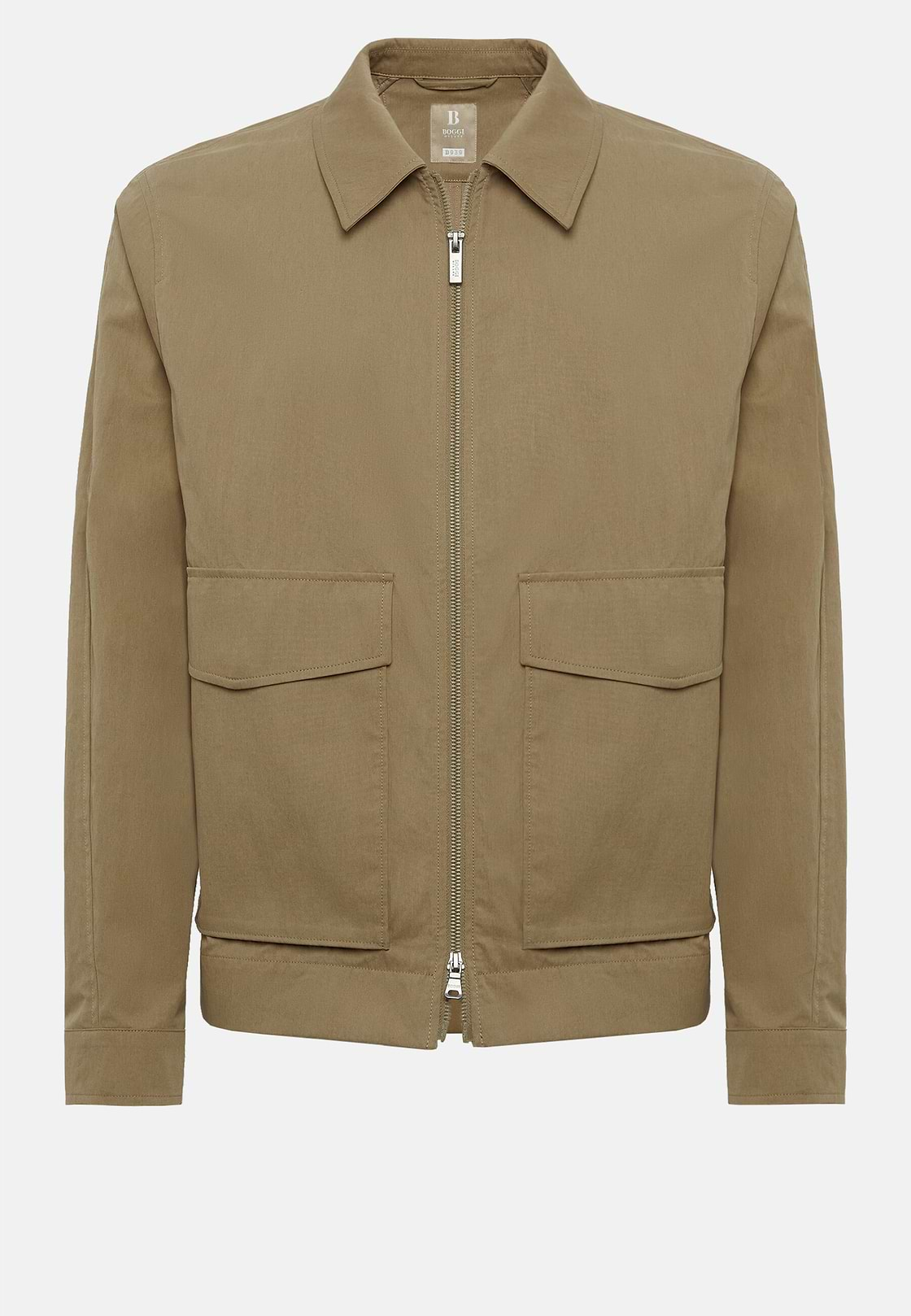 Chaqueta Bomber De Algodón Nailon, Beige, hi-res