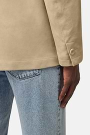 Veste Chemise En Daim Véritable, Beige, hi-res