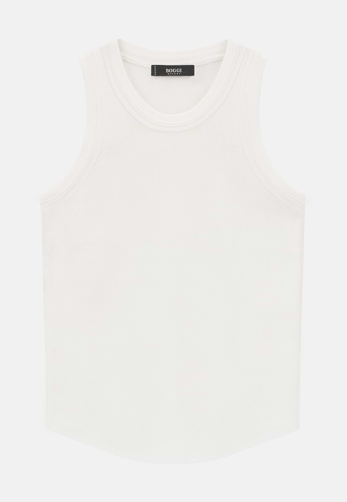 Top Aus Viskose-Nylon-Strick, Weiß, hi-res, 5
