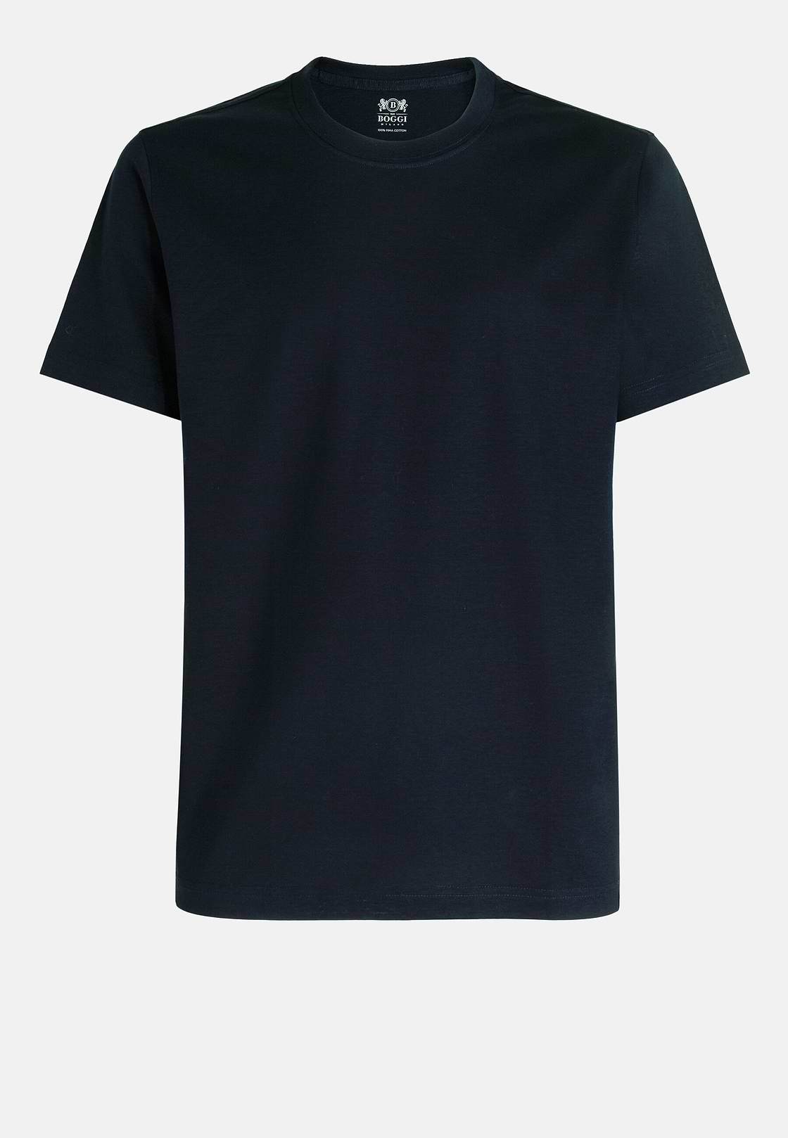 T-shirt En Jersey De Coton Pima, bleu marine, hi-res