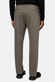 Pantalon En Laine B Tech, Taupe, hi-res