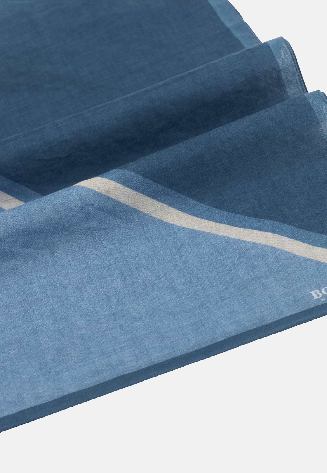 Colour Block Cotton Bandana, Blue, hi-res, 3