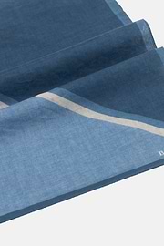 Colour Block Cotton Bandana, Blue, thumb, 3