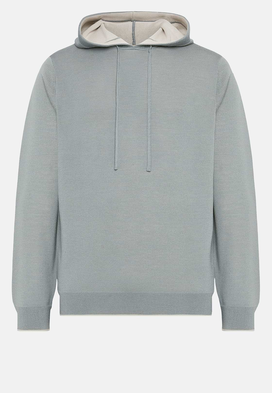 Grüner Kapuzenpullover Aus Wolle, Nylon und Baumwolle, Grün, hi-res