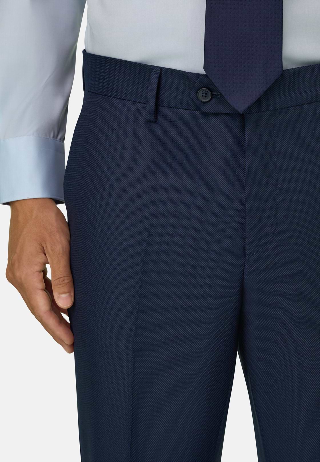 Pure Wool Bird's Eye Trousers, , hi-res, 3