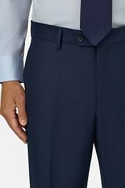 Pure Wool Bird's Eye Trousers, , thumb, 3