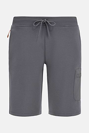 Bermuda Shorts in Lightweight Cotton Blend Scuba, Charcoal, hi-res