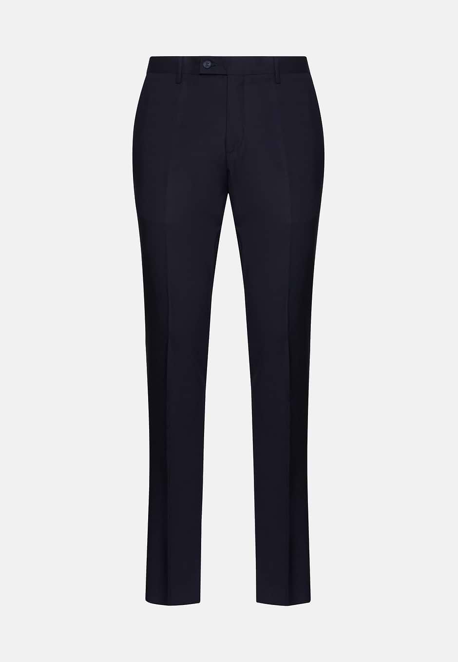 Wool B Aria Trousers, Navy blue, hi-res
