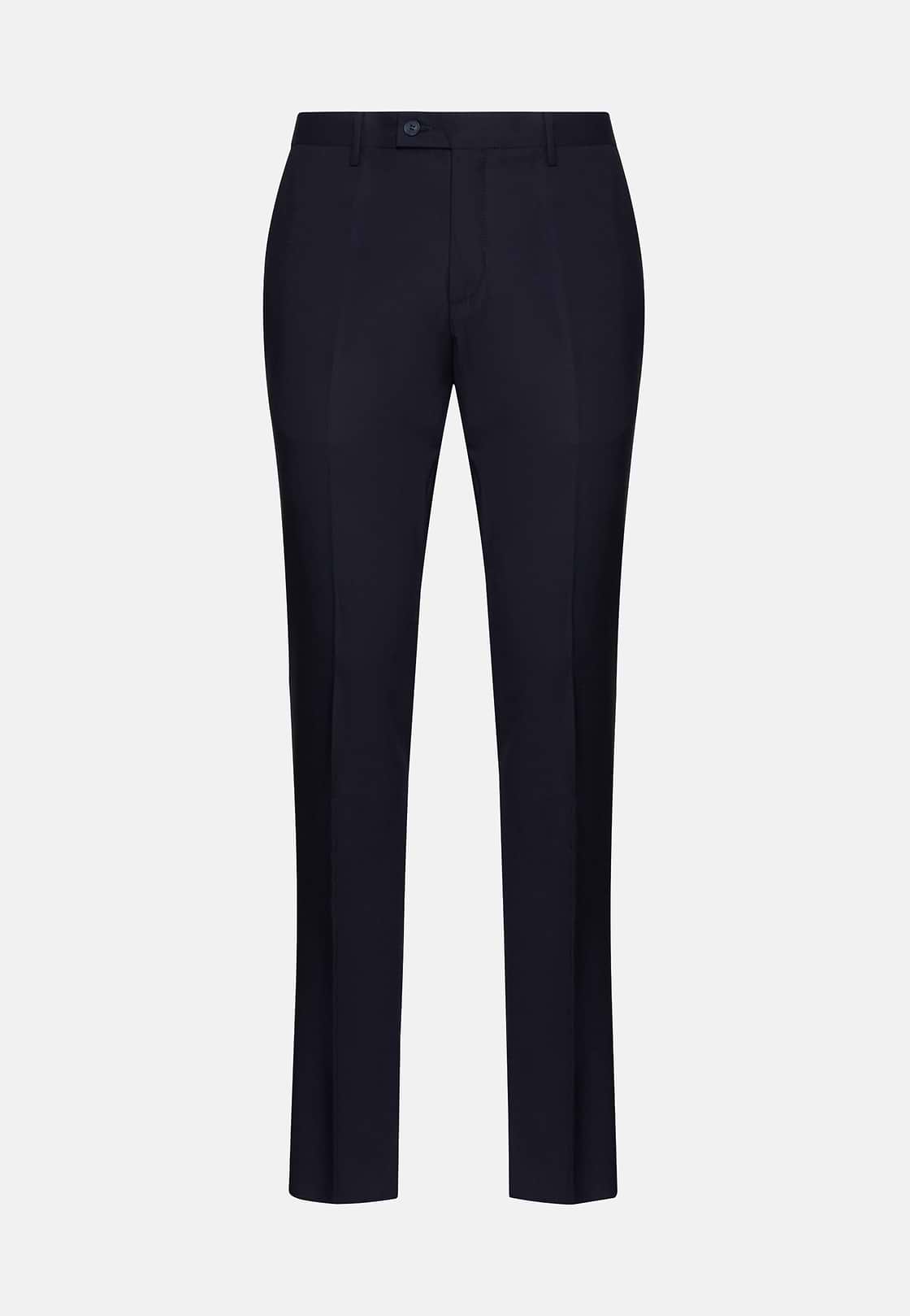 Hose Aus Leinen B Aria, Navy blau, hi-res