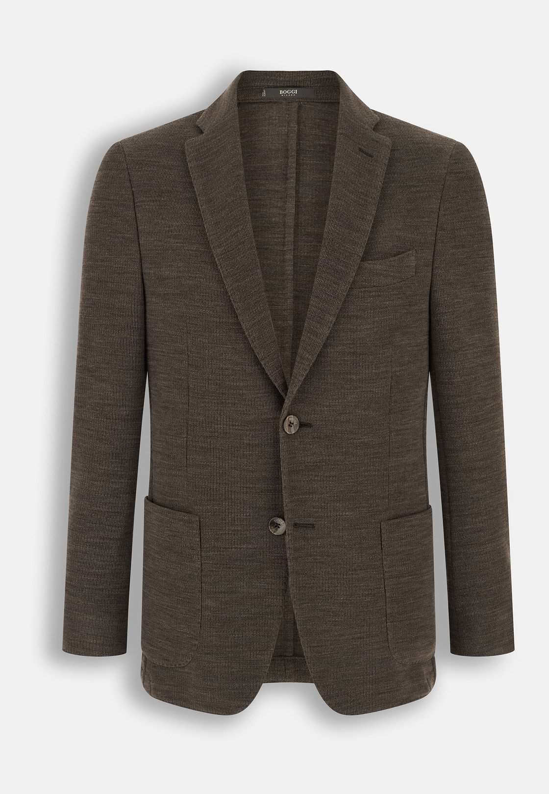 Blazer Micro Structured Wool, Brown, hi-res, 6