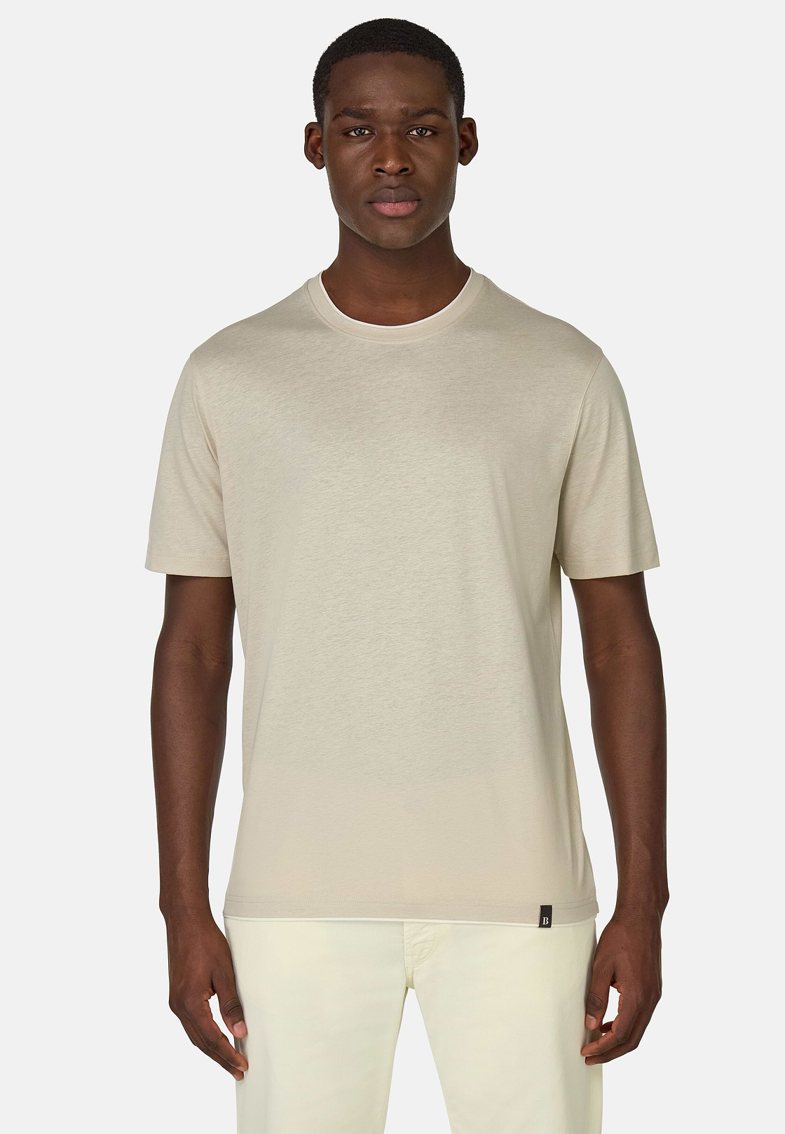 Cotton, Tencel and Hemp T-Shirt, Sand, hi-res