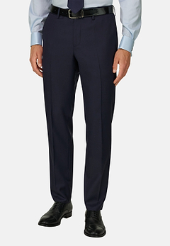 Trousers in Wool Micro Textured Fabric