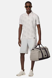 Stretch Nylon Bermuda Shorts, Ice, hi-res