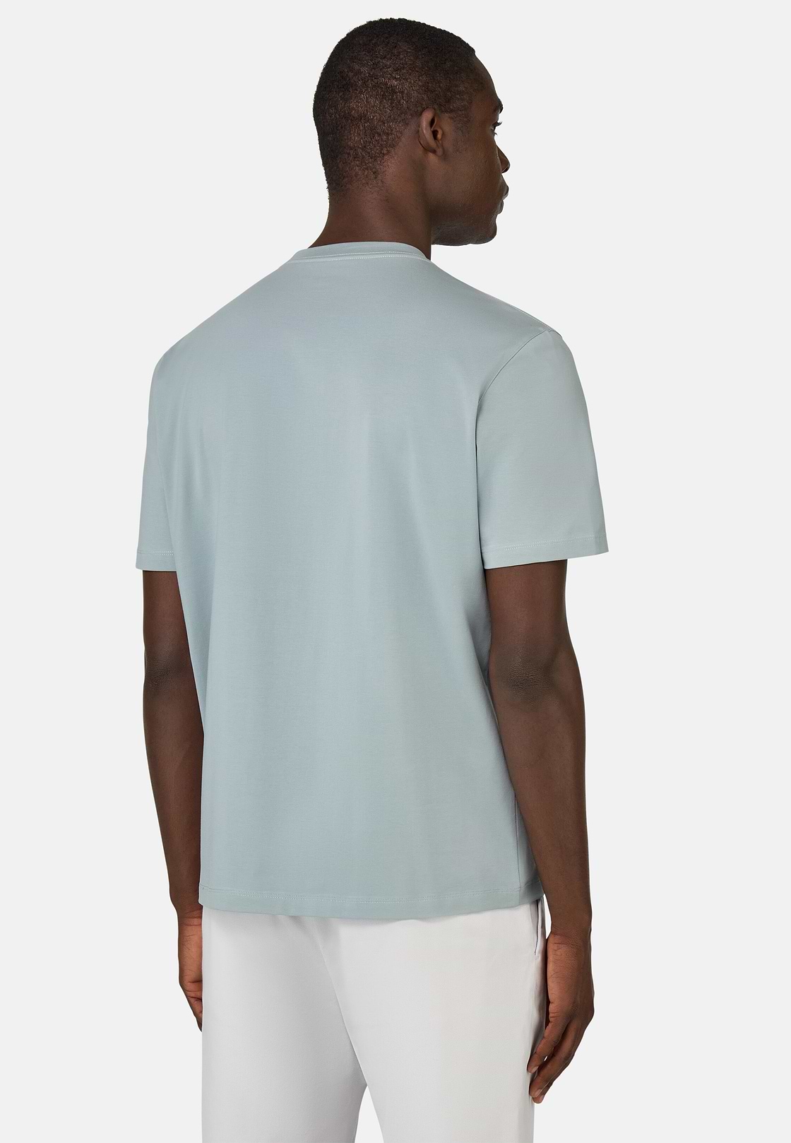 T-shirt En Coton Supima Extensible, Vert Clair, hi-res