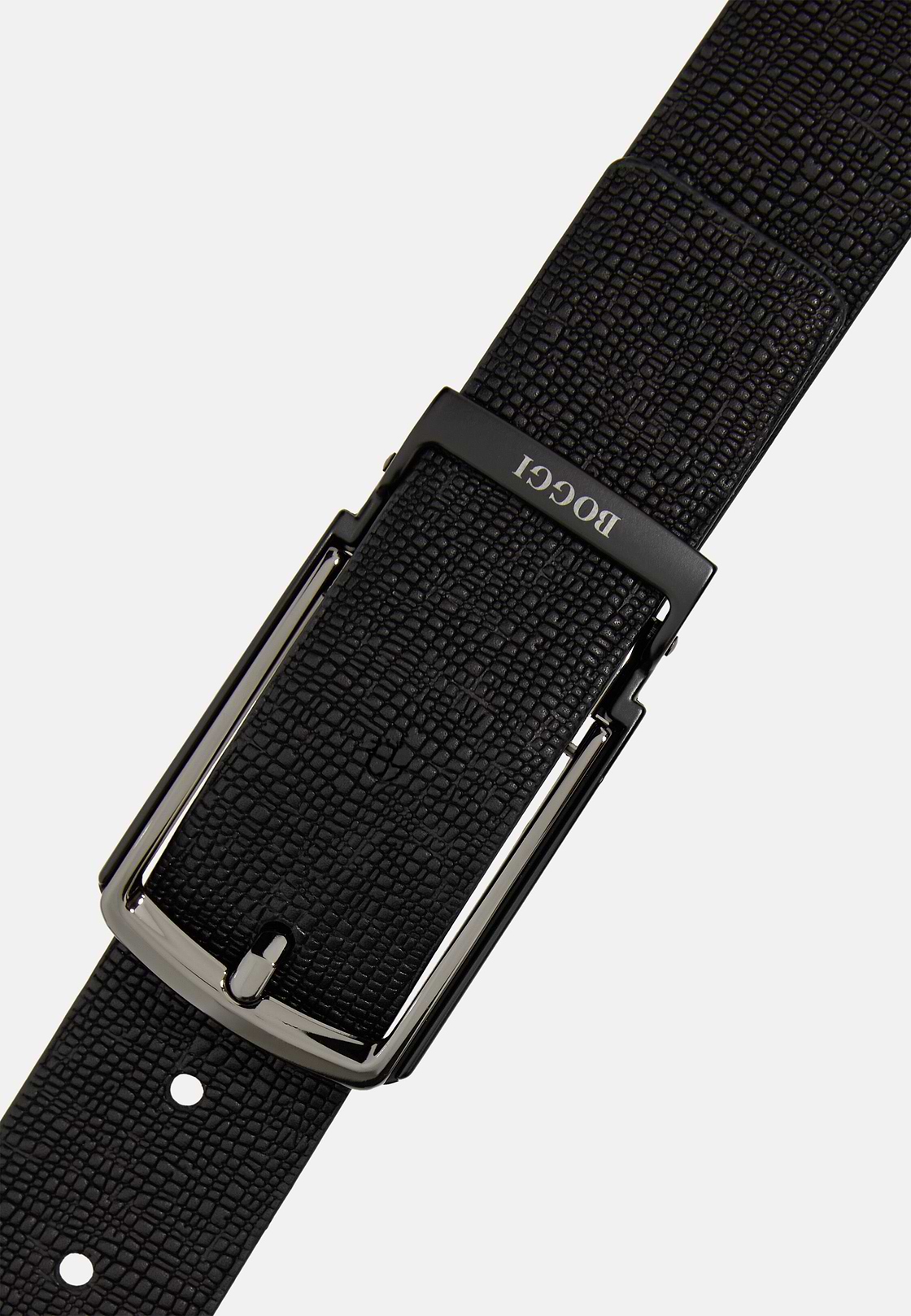 Cinturón travel reversible de piel, Negro, hi-res